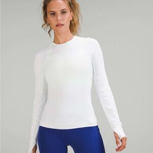 Women's White Long Sleeve Top